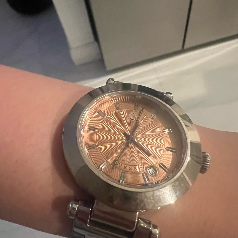 Guess copper tone watch